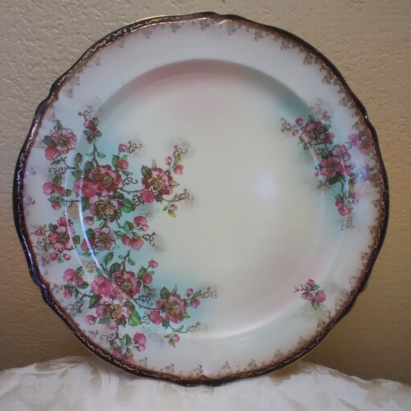 Vintage 12" Lecot Hand Painted China Serving Plate - Picture 6 of 12